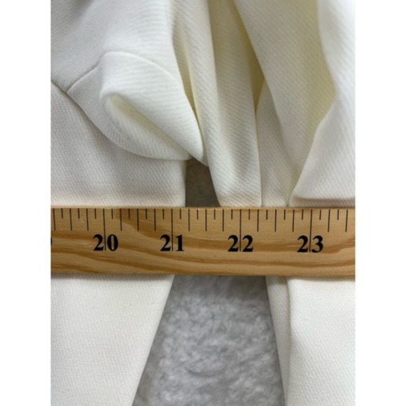 Jones New York Petite Ivory Career Blazer Jacket Button Front Size 14P - Picture 3 of 9